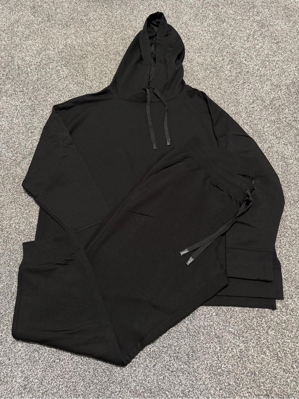 Black Hoodie and Jogger Set
